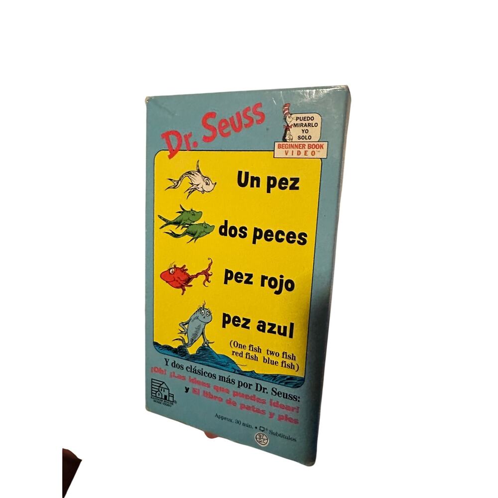 VHS Spanish, Dr. Seuss Un Pec, Dos Peces, Pez Azul